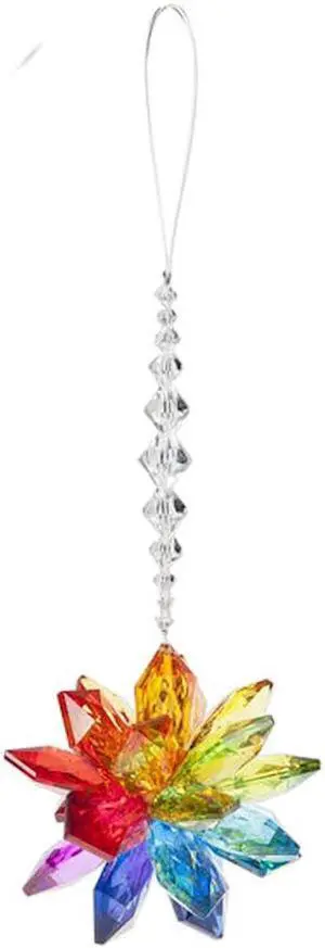 Crystal Expressions Ganz Rainbow Starburst Ornament, ACRY-247, 7" long Crystal Expressions Ganz Rainbow Starburst Ornament, ACRY-247, 7" long