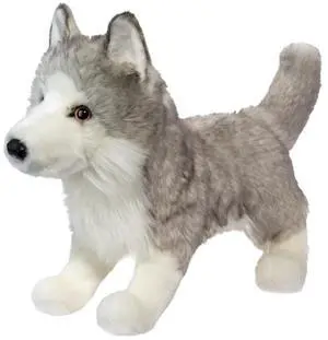 Douglas Toys Shadow White Wolf Plush Stuffed Animal Toy 15" Douglas Toys Shadow White Wolf Plush Stuffed Animal Toy 15"