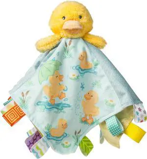 Taggies Stuffed Animal Plush Character Blanket, 13 x 13-In, Yellow Dunkin Duck Taggies Stuffed Animal Plush Character Blanket, 13 x 13-In, Yellow Dunkin Duck