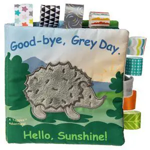 Mary Meyer Taggies Soft Cloth Book with Crinkle & Squeaker, 6" Heather Hedgehog Mary Meyer Taggies Soft Cloth Book with Crinkle & Squeaker, 6" Heather Hedgehog
