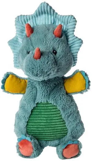 Mary Meyer Pebblesaurus Lovey Soft Toy, 13-Inches, Blue Triceratops Dinosaur Mary Meyer Pebblesaurus Lovey Soft Toy, 13-Inches, Blue Triceratops Dinosaur