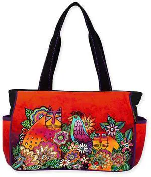 Sun'N'Sand Laurel Burch Large Chant D'Oiseau Medium Tote Bag, 15" x 4" x 10" Sun'N'Sand Laurel Burch Large Chant D'Oiseau Medium Tote Bag, 15" x 4" x 10"