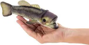 Folkmanis Mini Largemouth Bass Finger Puppet Folkmanis Mini Largemouth Bass Finger Puppet