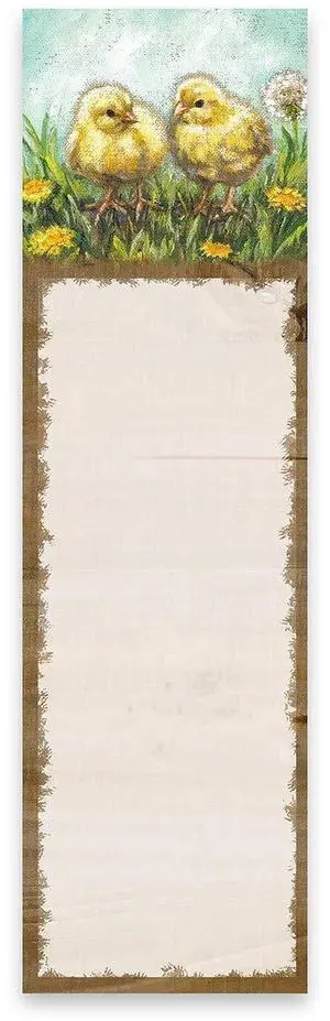 Primitives by Kathy 109180 Chicks Magnetic List Notepad, 9-inch Primitives by Kathy 109180 Chicks Magnetic List Notepad, 9-inch