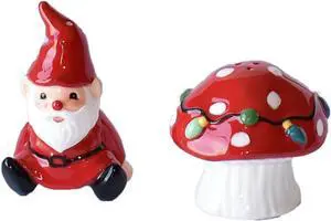 Ganz MX180554 Gnome with Mushroom Salt and Pepper Shaker, 5-inch, Set of 2 Ganz MX180554 Gnome with Mushroom Salt and Pepper Shaker, 5-inch, Set of 2
