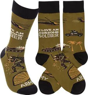 Primitives by Kathy Socks - I Love an Awesome Soldier Primitives by Kathy Socks - I Love an Awesome Soldier