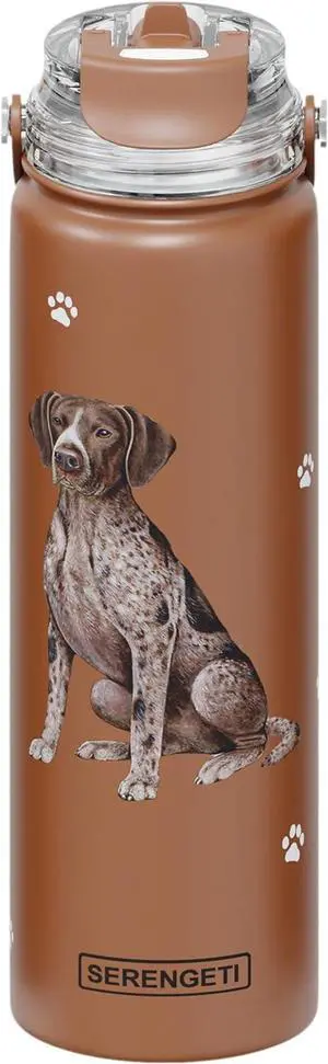 E&S Pets Stainless Steel Water Bottle 24 Oz., Spill Proof (German Pointer) E&S Pets Stainless Steel Water Bottle 24 Oz., Spill Proof (German Pointer)