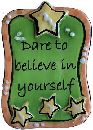 Tumbleweed Pottery Dare to Believe in Yourself Ceramic Magnet Tumbleweed Pottery Dare to Believe in Yourself Ceramic Magnet
