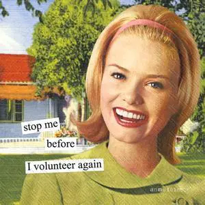 IHR Anne Taintor, Cocktail Beverage Paper Napkins, 5 x 5-Inches, Volunteer IHR Anne Taintor, Cocktail Beverage Paper Napkins, 5 x 5-Inches, Volunteer