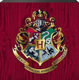 Spoontiques Hogwarts Crest Box Sign, 6" x 6" Spoontiques Hogwarts Crest Box Sign, 6" x 6"