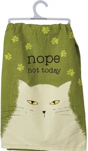 Primitives by Kathy Dish Towel - Nope Not Today Primitives by Kathy Dish Towel - Nope Not Today