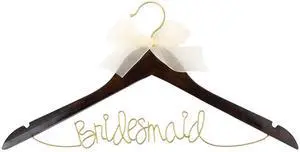 MSC Mainstreet Collection Bridesmaid Wood Wedding Hanger with Wire Lettering MSC Mainstreet Collection Bridesmaid Wood Wedding Hanger with Wire Lettering