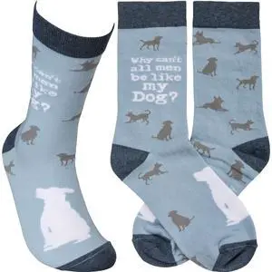 Primitives by Kathy Socks - Why Can't All Men Be Like My Dog Primitives by Kathy Socks - Why Can't All Men Be Like My Dog