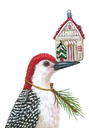 PaperProducts Design Vicki Sawyer Fritz Woodpecker Beverage Napkin, 20 CT PaperProducts Design Vicki Sawyer Fritz Woodpecker Beverage Napkin, 20 CT