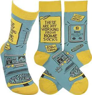 Primitives by Kathy Socks - Socks - My Working From Home Socks Primitives by Kathy Socks - Socks - My Working From Home Socks