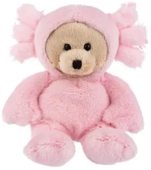 Ganz Wee Bears Pink Axolotl Costume Plush Stuffed Animal Toy, 6" Ganz Wee Bears Pink Axolotl Costume Plush Stuffed Animal Toy, 6"
