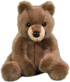Douglas Lincoln Brown Bear Cub Plush Stuffed Animal, 14" sitting Douglas Lincoln Brown Bear Cub Plush Stuffed Animal, 14" sitting