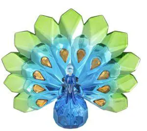 Ganz Crystal Expressions Decorative Peacock Figurine, Blue & Green Acrylic Gems Ganz Crystal Expressions Decorative Peacock Figurine, Blue & Green Acrylic Gems