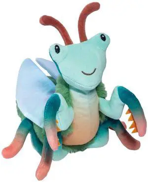 Douglas Micah Praying Mantis Blue Green Stuffed Plush Animal, 7" Douglas Micah Praying Mantis Blue Green Stuffed Plush Animal, 7"