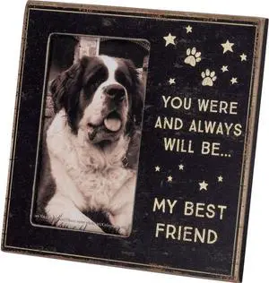 Primitives by Kathy Pet Memorial Photo Frame, 6" x 6", My Best Friend Always Primitives by Kathy Pet Memorial Photo Frame, 6" x 6", My Best Friend Always