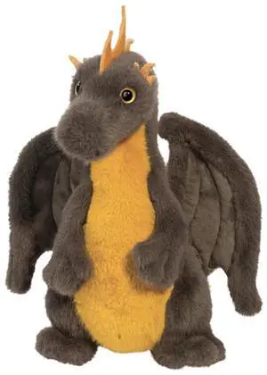 Douglas Toys Onyx Dragon Gray and Yellow Plush Stuffed Animal, 9.5" Douglas Toys Onyx Dragon Gray and Yellow Plush Stuffed Animal, 9.5"