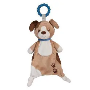 Douglas Zeke Puppy Teether Plush Stuffed Animal Toy, 10" Douglas Zeke Puppy Teether Plush Stuffed Animal Toy, 10"