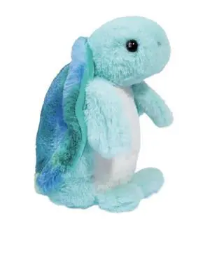 Douglas Tommie Turtle Mini Tye Die Teal Plush Stuffed Animal Toy 5" Long Douglas Tommie Turtle Mini Tye Die Teal Plush Stuffed Animal Toy 5" Long