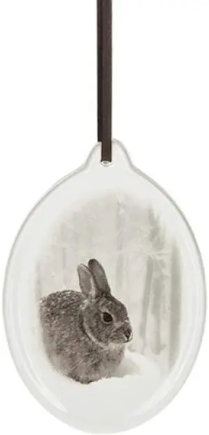 Ganz Rabbit Animal Hanging Christmas/Everyday Ornament, 5" Dolomite Ganz Rabbit Animal Hanging Christmas/Everyday Ornament, 5" Dolomite