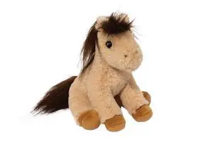 Douglas Mini Buckie Buckskin Tan Horse Plush Stuffed Animal, 6" sitting Douglas Mini Buckie Buckskin Tan Horse Plush Stuffed Animal, 6" sitting