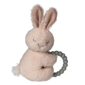 Mary Meyer Soft Baby Rattle with Teether Ring, 6-Inches, Pink Sweet Dreams Bunny Mary Meyer Soft Baby Rattle with Teether Ring, 6-Inches, Pink Sweet Dreams Bunny