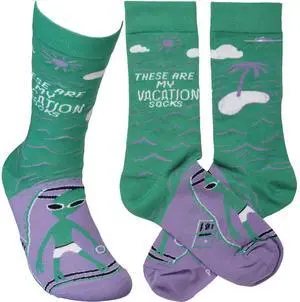 Primitives by Kathy Socks - These Are My Vacation Socks Primitives by Kathy Socks - These Are My Vacation Socks