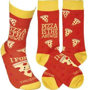 Primitives by Kathy Socks - Pizza Is The Answer I Forgot The Question Primitives by Kathy Socks - Pizza Is The Answer I Forgot The Question