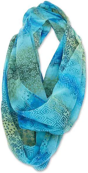 Laurel Burch Artistic Infinity Scarf Collection (All Over Geo Turquoise) Laurel Burch Artistic Infinity Scarf Collection (All Over Geo Turquoise)