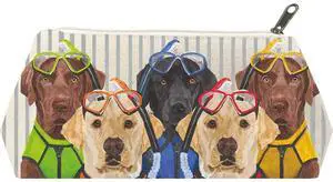 Paperproducts Design The Musketeers Labrador Dogs Cotton Cosmetic Bag (Medium) Paperproducts Design The Musketeers Labrador Dogs Cotton Cosmetic Bag (Medium)