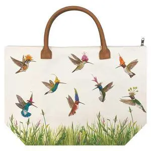 Paperproducts Design VICKI SAWYER Meadow Buzz Cotton Canvas Tote Bag Paperproducts Design VICKI SAWYER Meadow Buzz Cotton Canvas Tote Bag