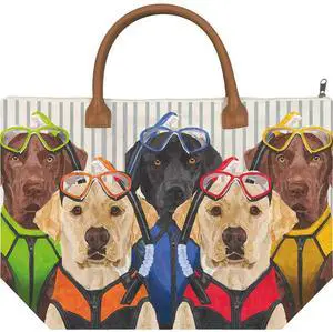 Paperproducts Design The Musketeers Labrador Dogs Cotton Canvas Tote Bag Paperproducts Design The Musketeers Labrador Dogs Cotton Canvas Tote Bag