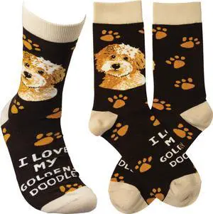 Primitives By Kathy Socks - I Love My Goldendoodle Primitives By Kathy Socks - I Love My Goldendoodle