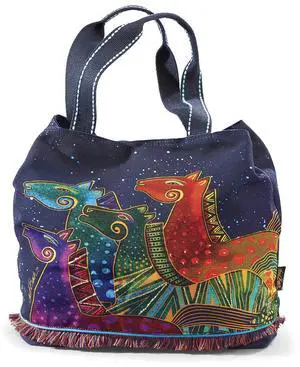 Women's Laurel Prancing Mares Large Scoop Shoulder Tote Bag, 20" x 5.5" x 15" Women's Laurel Prancing Mares Large Scoop Shoulder Tote Bag, 20" x 5.5" x 15"