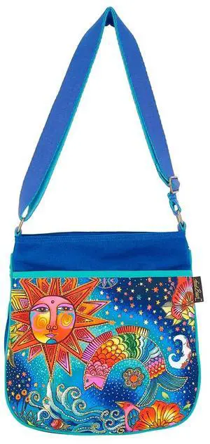 Laurel Burch Celestial Magic Sun Moon Large Crossbody Bag, 12 x 2.5 x 12.5 Laurel Burch Celestial Magic Sun Moon Large Crossbody Bag, 12 x 2.5 x 12.5