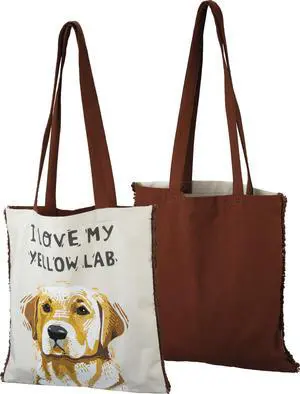 Primitives by Kathy Tote - I Love My Yellow Lab, One Bag, Both Sides Shown Primitives by Kathy Tote - I Love My Yellow Lab, One Bag, Both Sides Shown