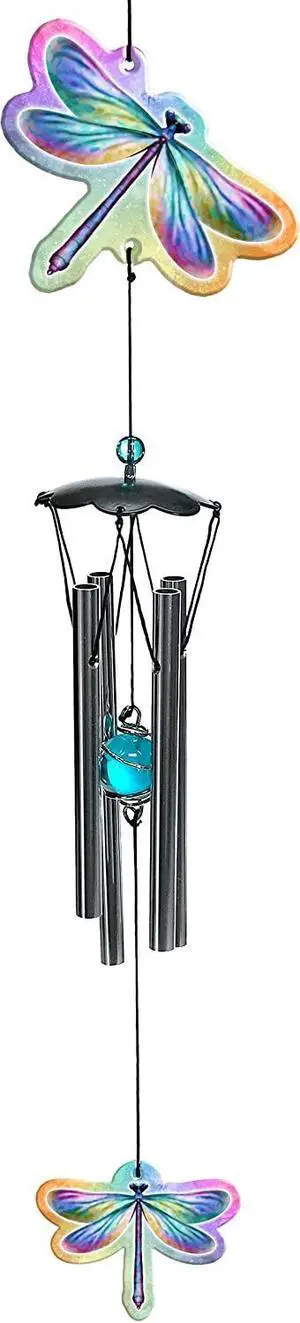 Spoontiques Decorative Chimes for Yard and Garden, Dragonfly Wind Chime Spoontiques Decorative Chimes for Yard and Garden, Dragonfly Wind Chime