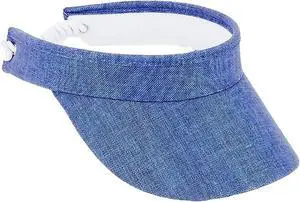 Sun N Sand Women's Adjustable Coil Visor UV 50, Brim 3.5", Solid Blue Sun N Sand Women's Adjustable Coil Visor UV 50, Brim 3.5", Solid Blue