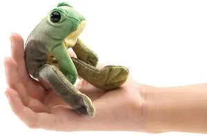 Folkmanis Mini Sitting Frog Finger Puppet Folkmanis Mini Sitting Frog Finger Puppet