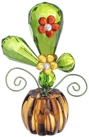 Ganz Acrylic Floral Cactus Desert POSY POT, 4 x 2.5 x 2 Inches Ganz Acrylic Floral Cactus Desert POSY POT, 4 x 2.5 x 2 Inches