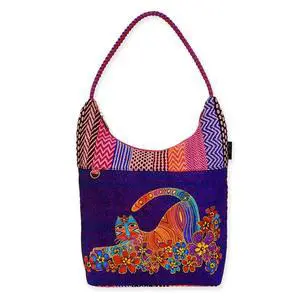 Sun'N'Sand Laurel Burch Catnificent Medium Scoop Tote Bag, 13.75 x 3.5 x 12'' Sun'N'Sand Laurel Burch Catnificent Medium Scoop Tote Bag, 13.75 x 3.5 x 12''