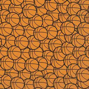 Boston International 5x5 in. Paper Cocktail Napkin Basketball Orange Pack of 20 Boston International 5x5 in. Paper Cocktail Napkin Basketball Orange Pack of 20