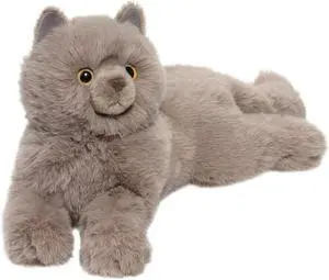 Douglas Cuddle Toys Juliette 15" Grey Persian Cat Plush Stuffed Animal Douglas Cuddle Toys Juliette 15" Grey Persian Cat Plush Stuffed Animal