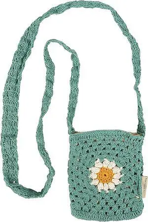 Primitives by Kathy Daisy Crossbody and Straps Feature a Crochet Style, 8 x 6" Primitives by Kathy Daisy Crossbody and Straps Feature a Crochet Style, 8 x 6"