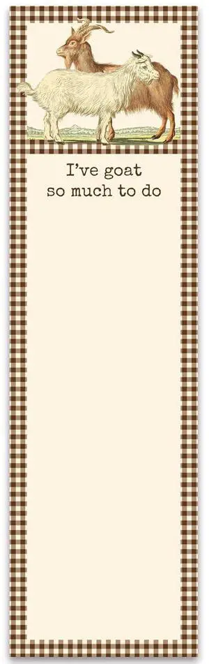 Primitives by Kathy - "I've Goat So Much To Do" List Pad Primitives by Kathy - "I've Goat So Much To Do" List Pad