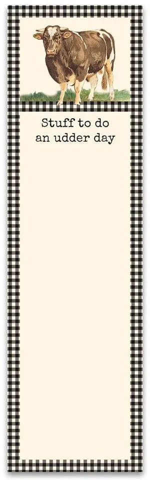Primitives by Kathy - "Stuff To Do An Udder Day" Cow List Pad Primitives by Kathy - "Stuff To Do An Udder Day" Cow List Pad